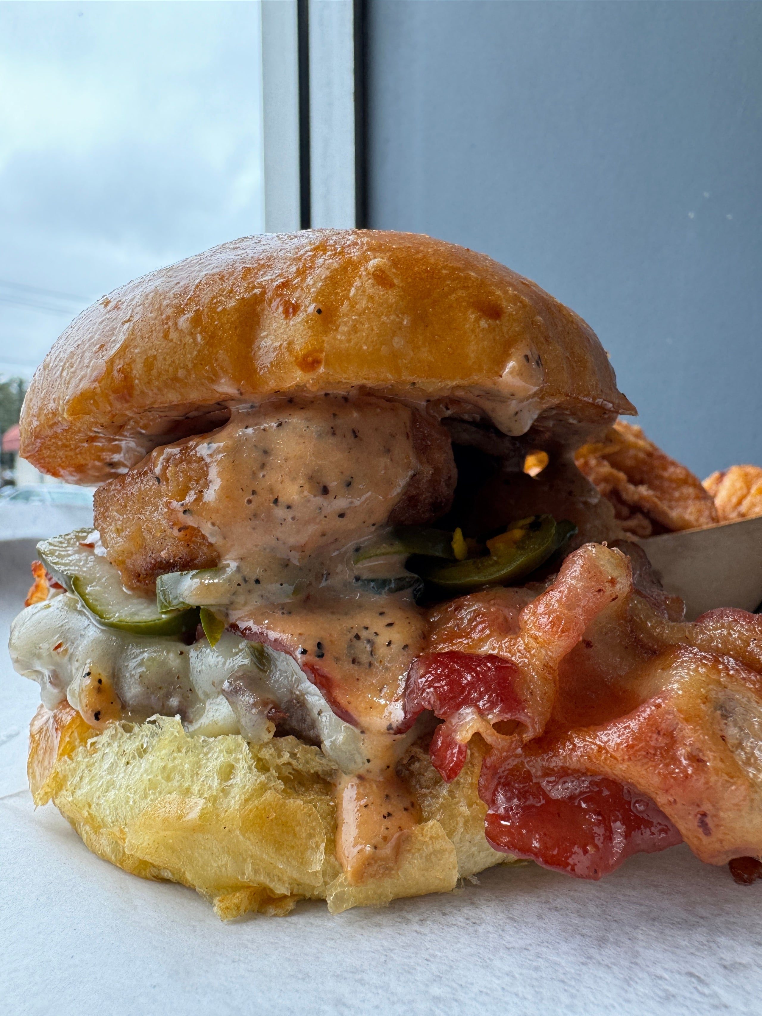 The Gold Rush Burger (Signature Burger).