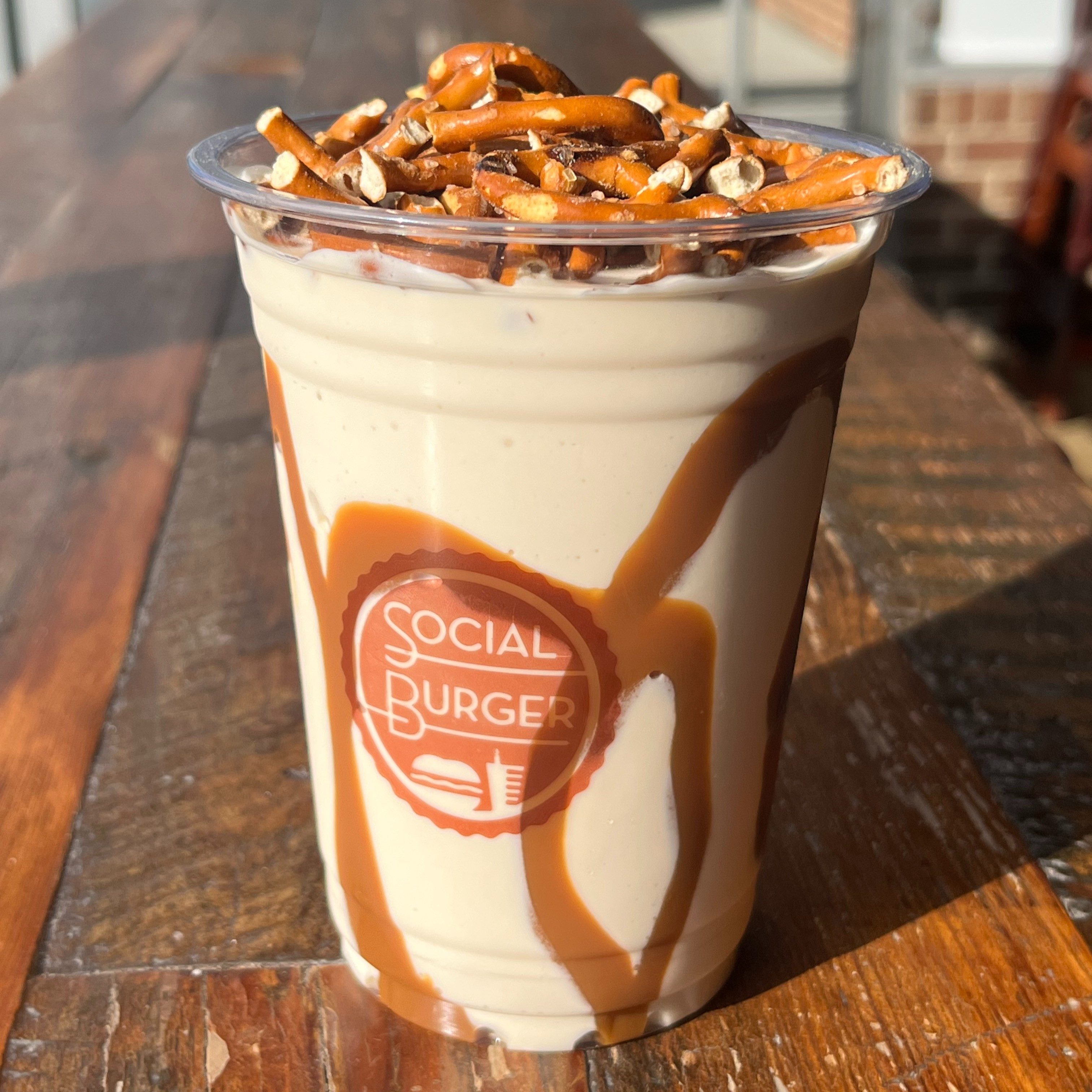 Salted Caramel Pretzel Milkshake.